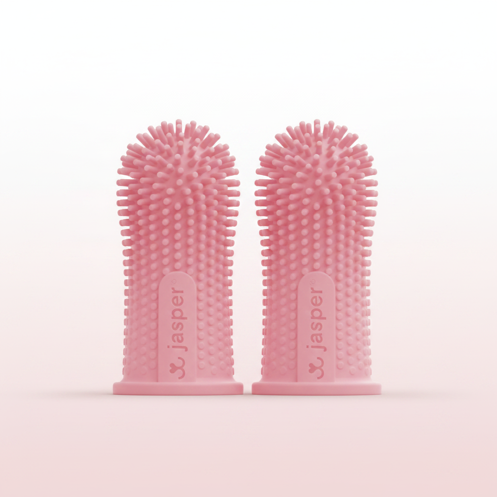 Jasper Pink Finger Toothbrushes High Quality