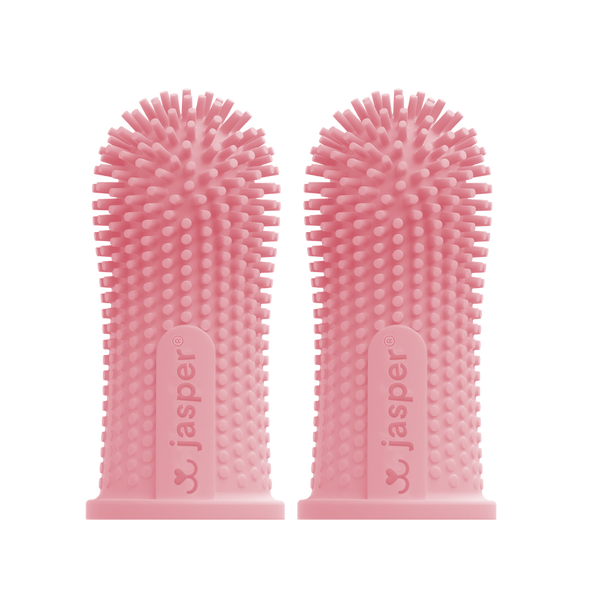 360º Pet Finger Toothbrush, Pink 2-Pack