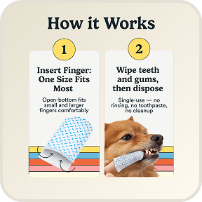 Dog Dental Wipes 60 disposables