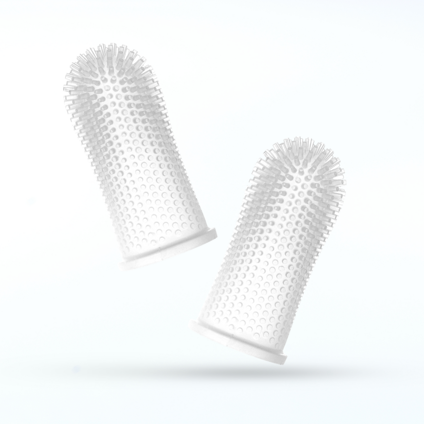 Jasper® 360º Pet Finger Toothbrush, 2-Pack Clear